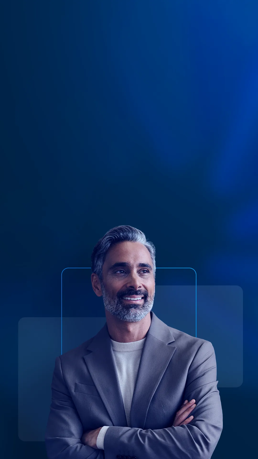 Homem de terno representando investidor Bari